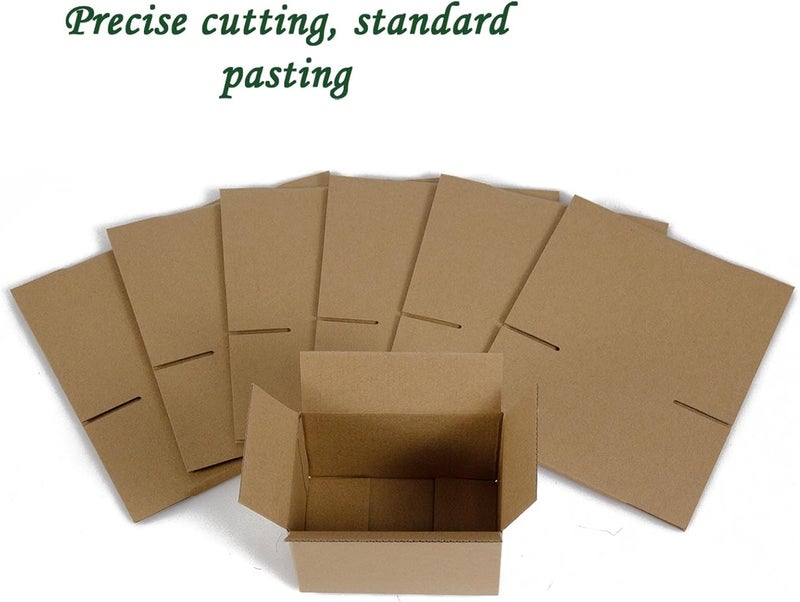 HESESOH 6x4x4 Inches Shipping Boxes Set of 40, Brown Corrugated Cardboard Box Literature Mailer for Packing Small Business - Image 3